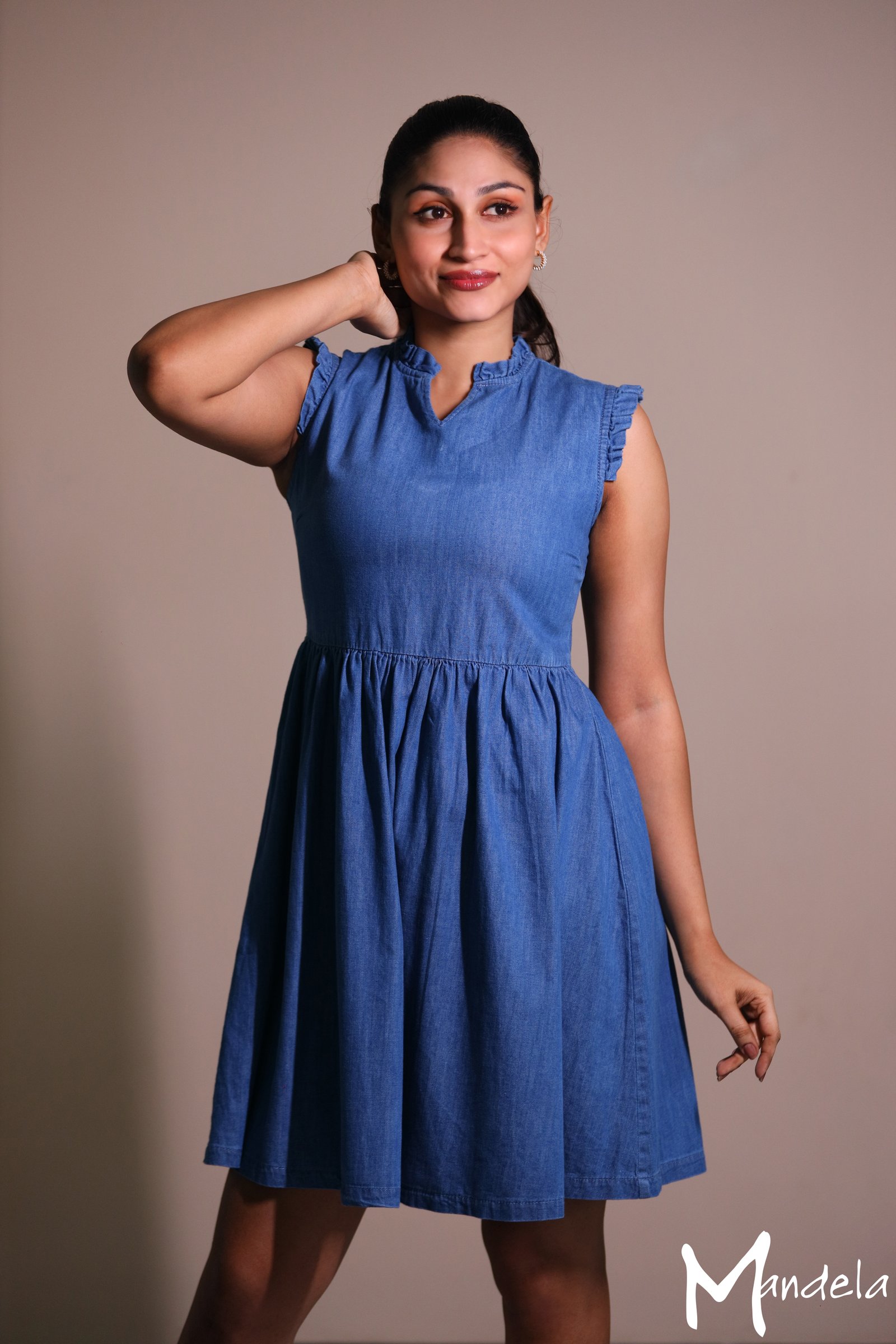 Short Denim Frock 